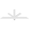 Ekena Millwork Kennewick Architectural Grade PVC Gable Bracket, 72"W x 24"H x 4"D x 4"F, 8/12 Pitch GBP072X24X0404KEN00 - alternate 4